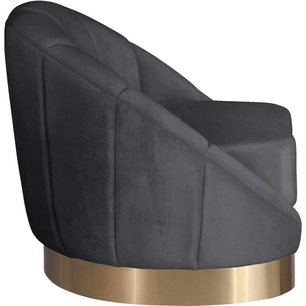 Shelly Grey Velvet Chair