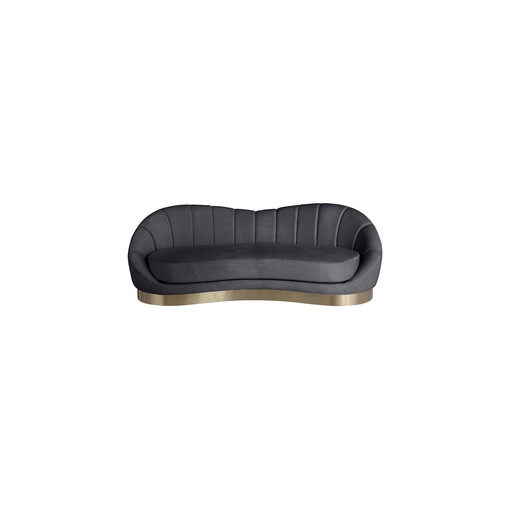 Shelly Grey Velvet Sofa