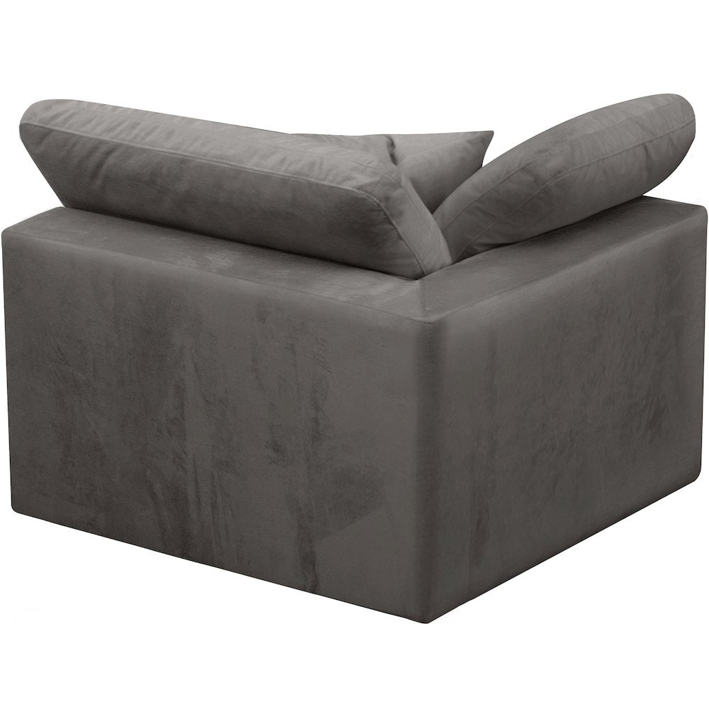 Cozy Grey Velvet Chair