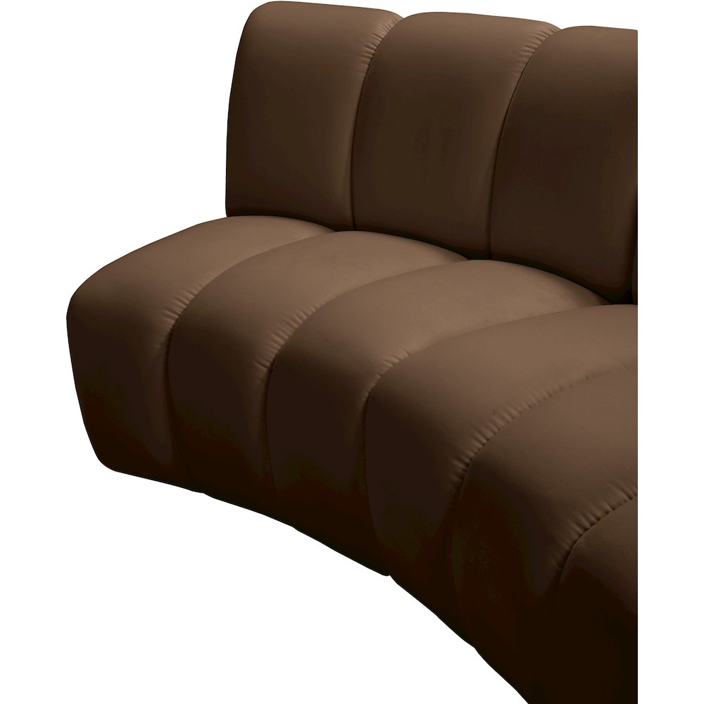Infinity Brown Velvet 6pc. Modular Sectional