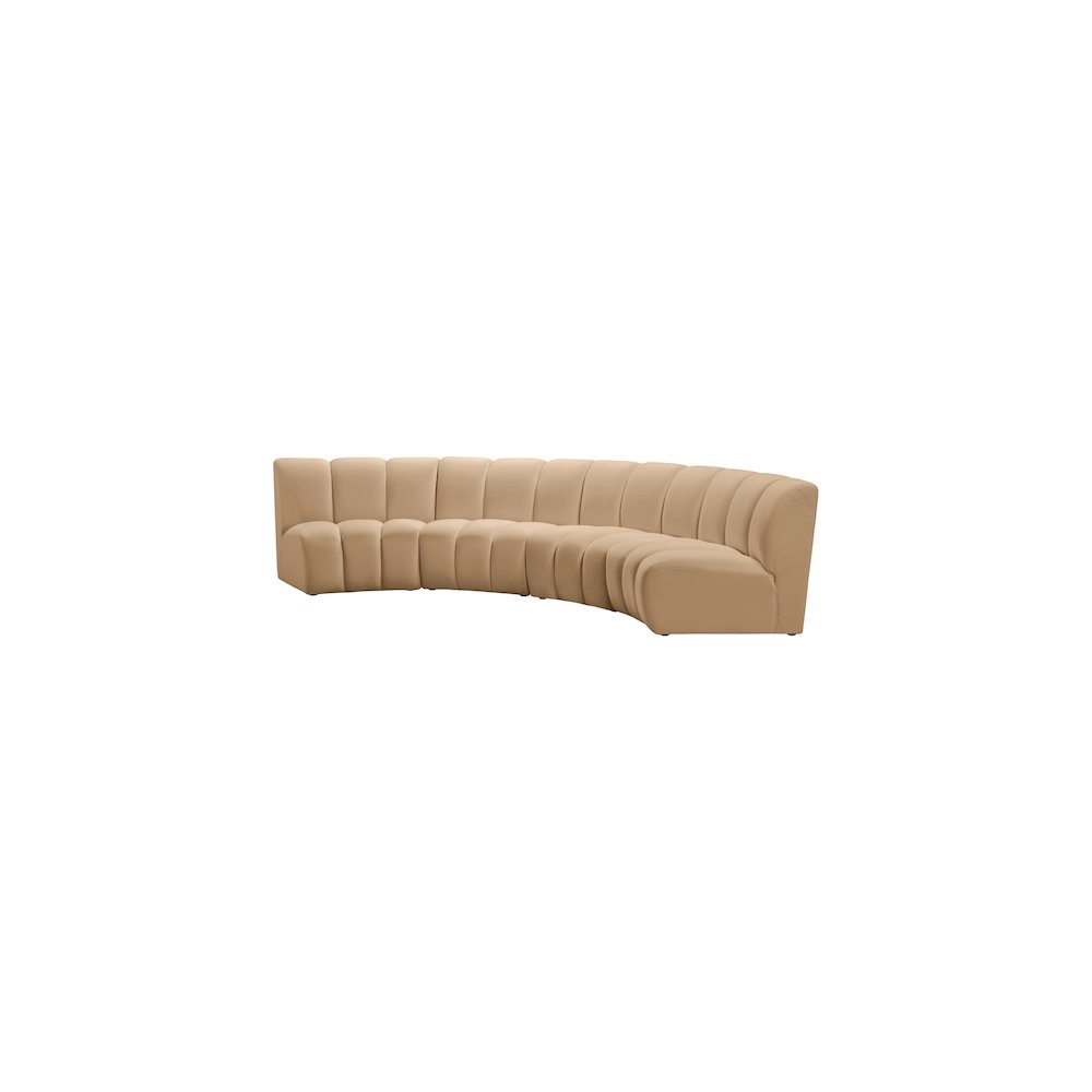 Infinity Camel Velvet 4pc. Modular Sectional