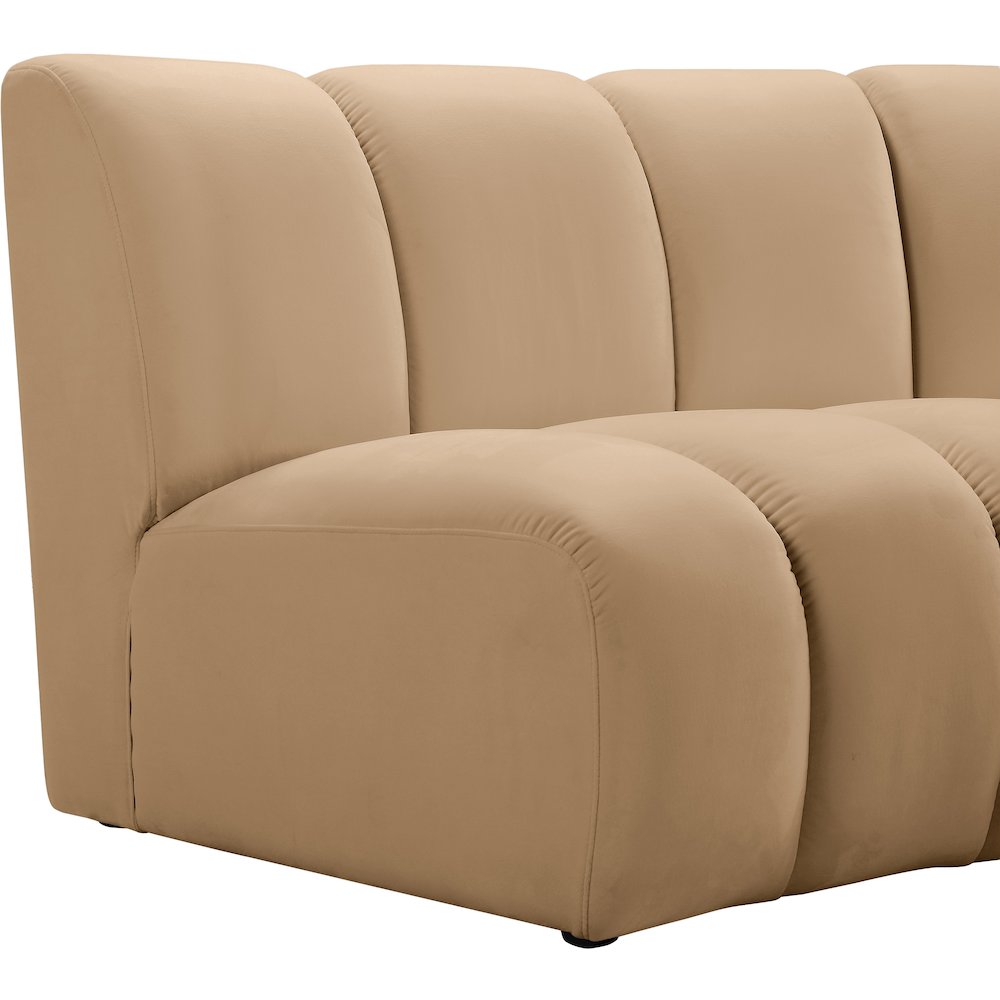 Infinity Camel Velvet 6pc. Modular Sectional