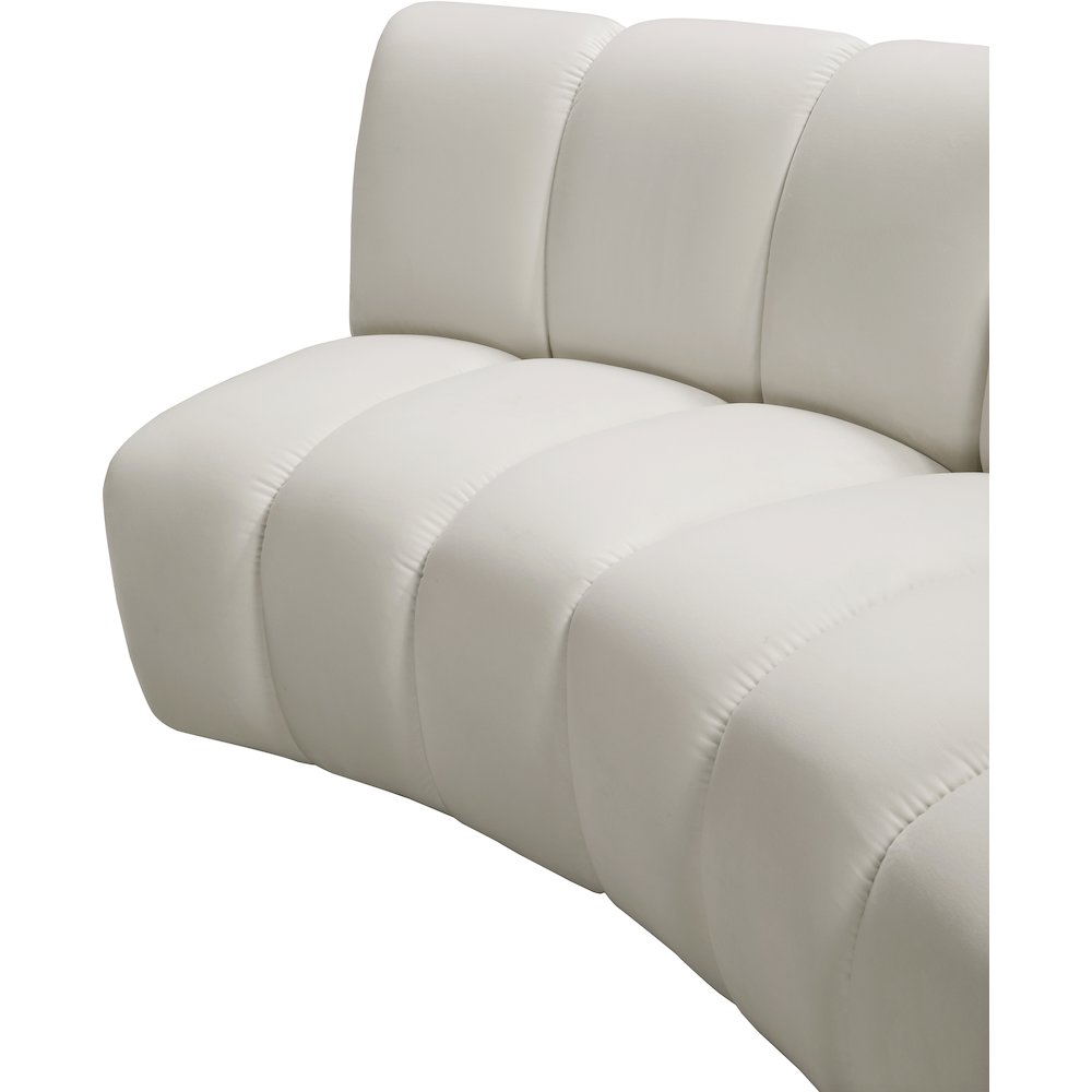Infinity Cream Velvet 12pc. Modular Sectional