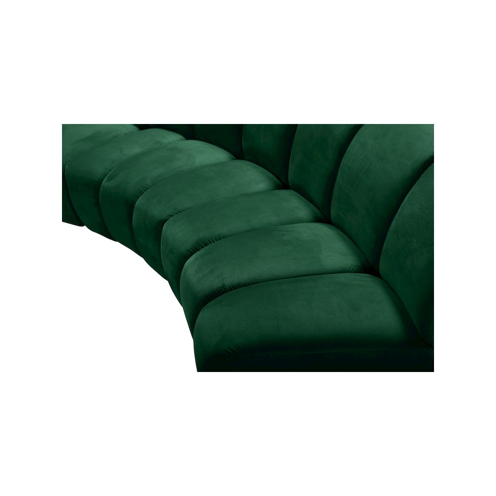 Infinity Green Velvet 2pc. Modular Sectional