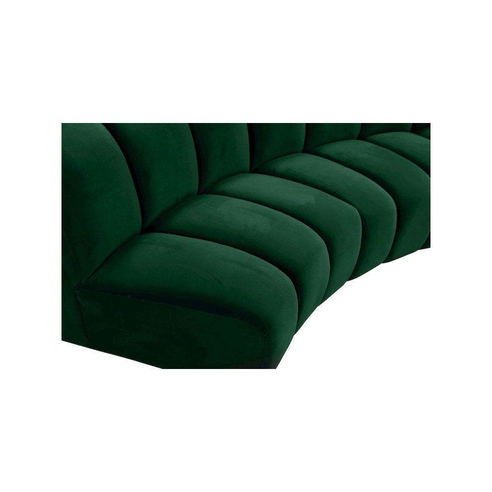 Infinity Green Velvet 5pc. Modular Sectional