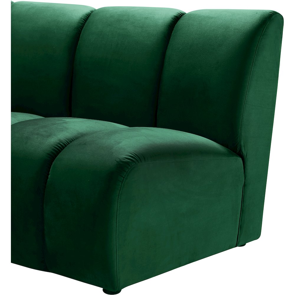 Infinity Green Velvet Modular Chair