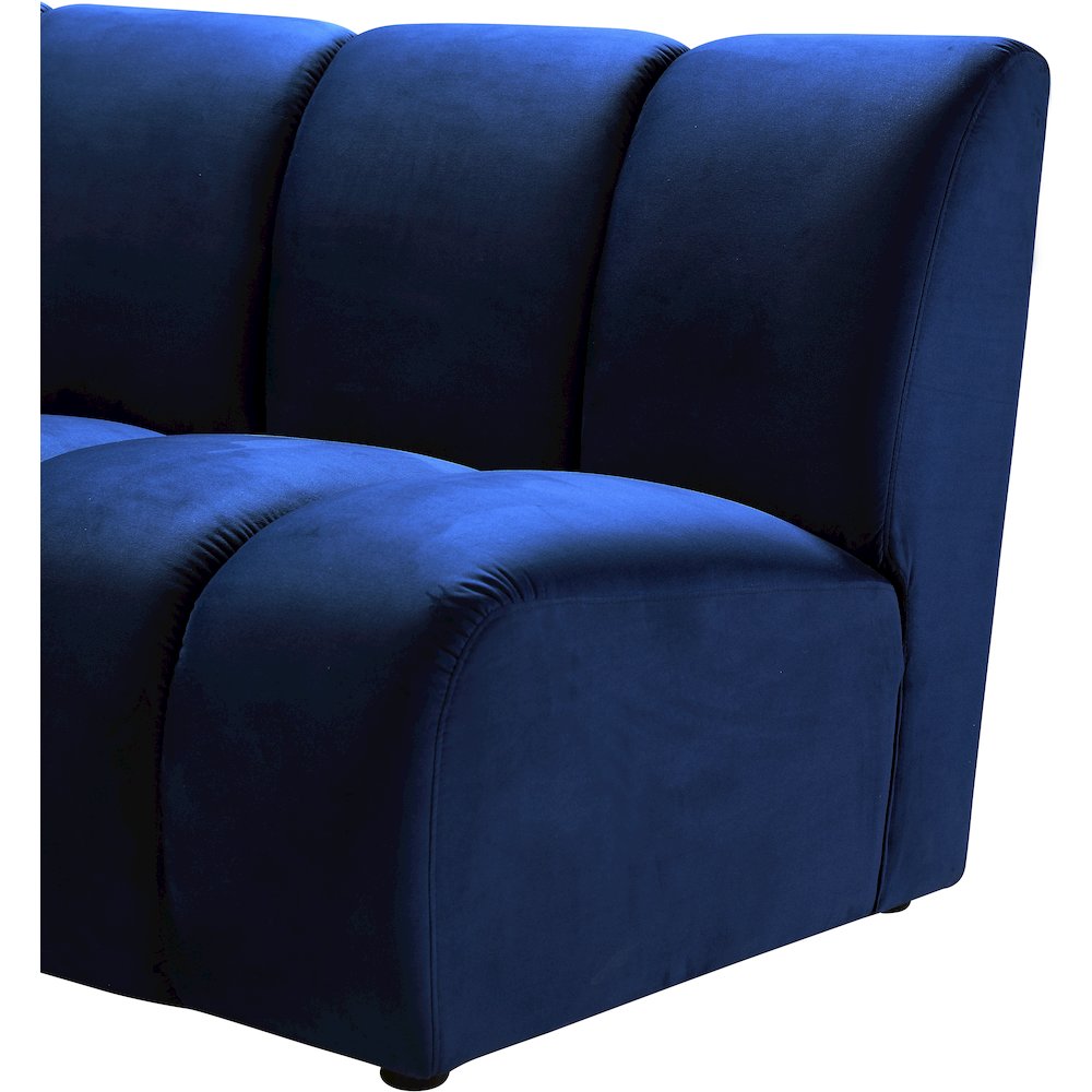 Infinity Navy Velvet 10pc. Modular Sectional