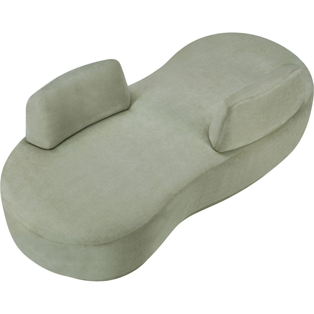 Argyle Mint Chenille Fabric Chaise/Loveseat