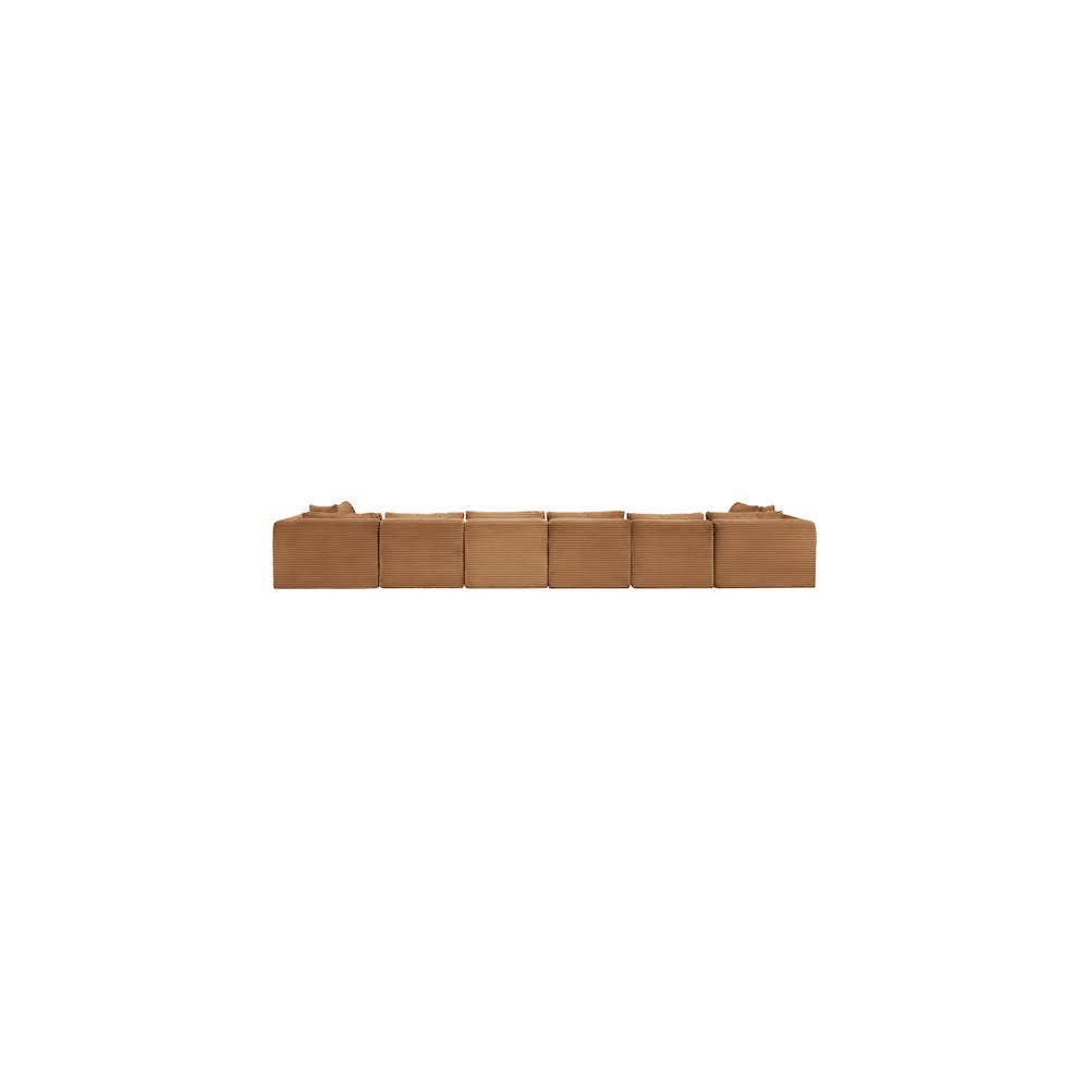 Shaggy Saddle Corduroy Performance Fabric Modular Sectional