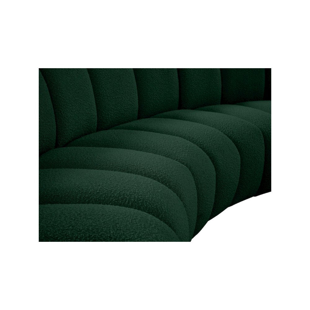 Infinity Green Boucle Fabric 7pc. Modular Sectional