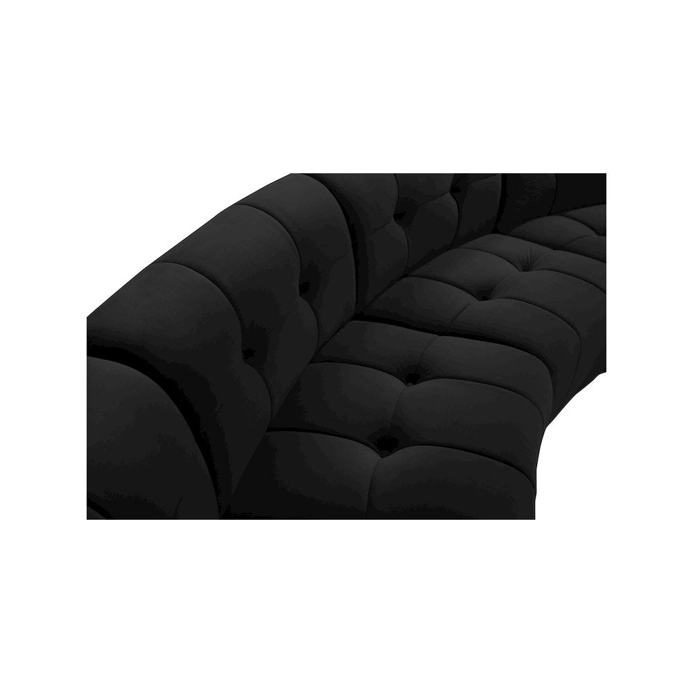 Limitless Black Velvet 11pc. Modular Sectional