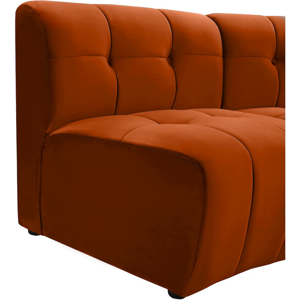 Limitless Cognac Velvet 10pc. Modular Sectional