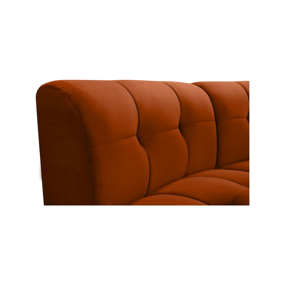 Limitless Cognac Velvet 2pc. Modular Sectional