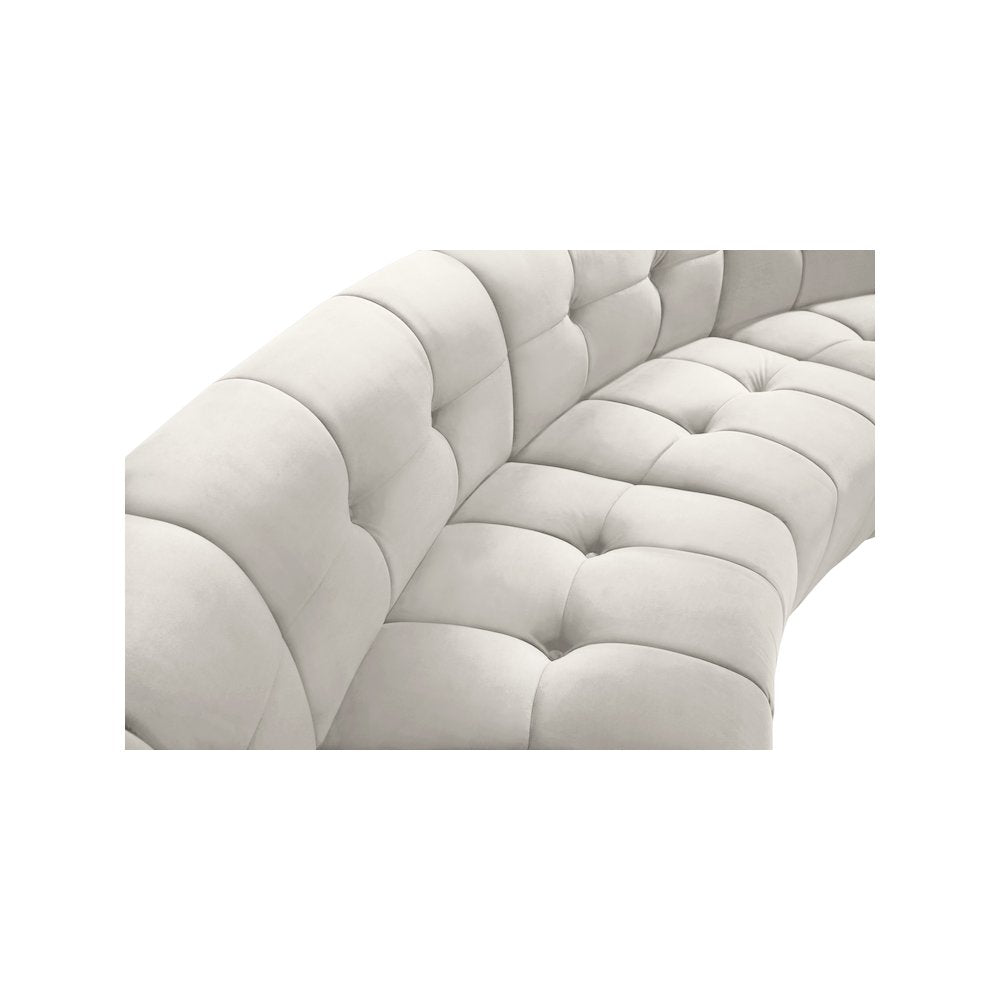 Limitless Cream Velvet 15pc. Modular Sectional