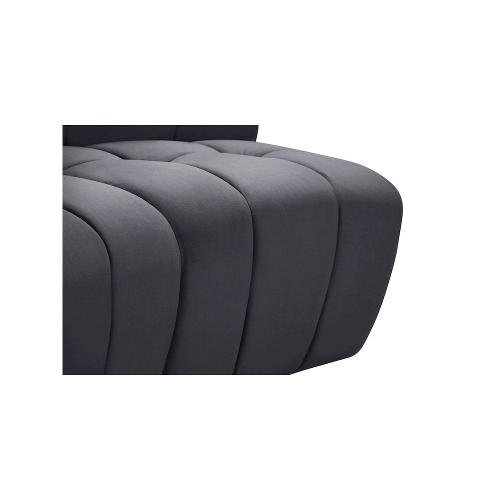 Limitless Grey Velvet Modular Chair