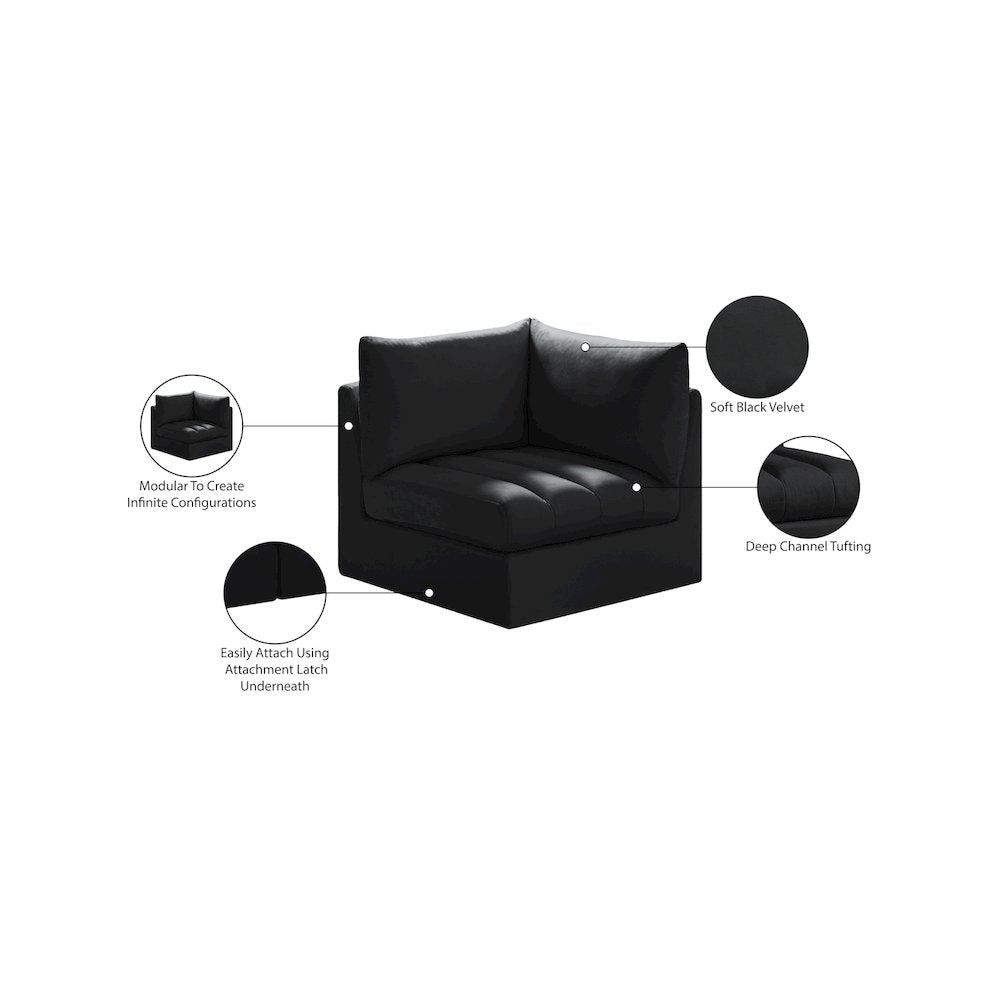 Jacob Black Velvet Corner