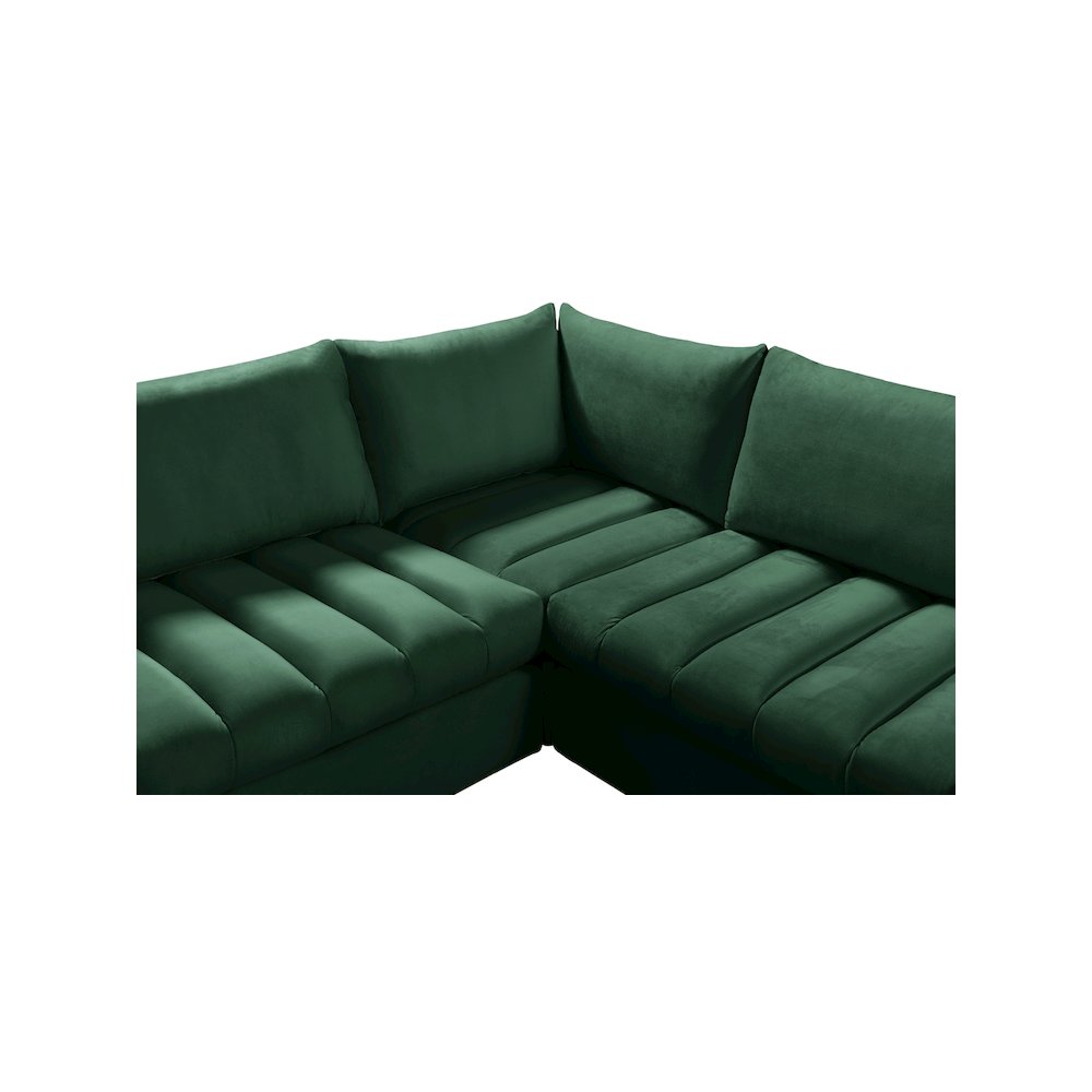 Jacob Green Velvet Modular Sectional