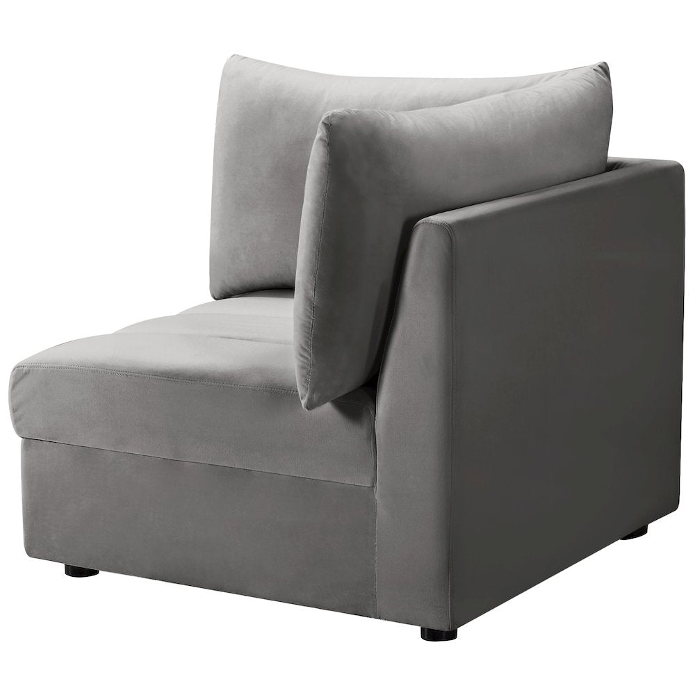 Jacob Grey Velvet Corner