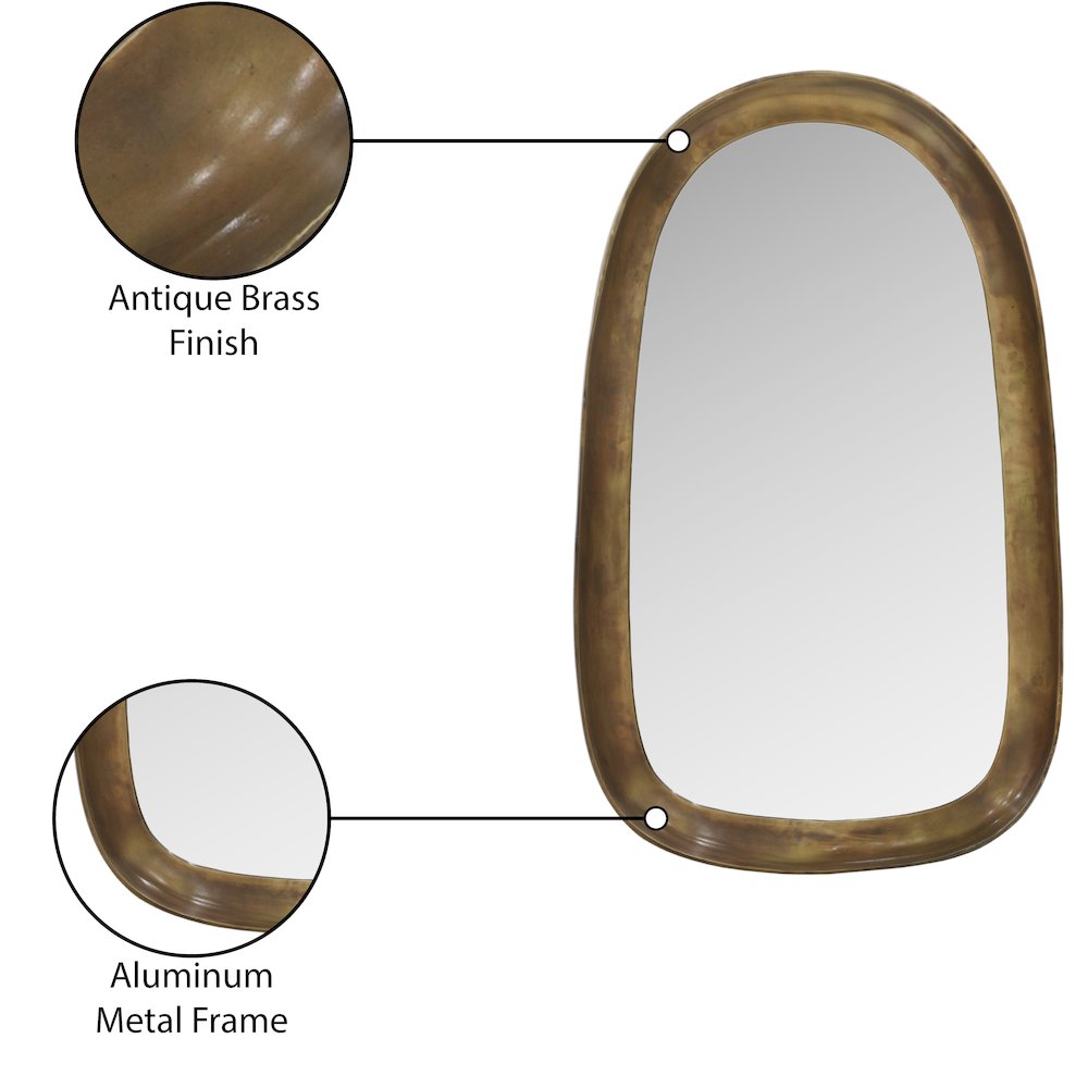 Auberge Brass Mirror