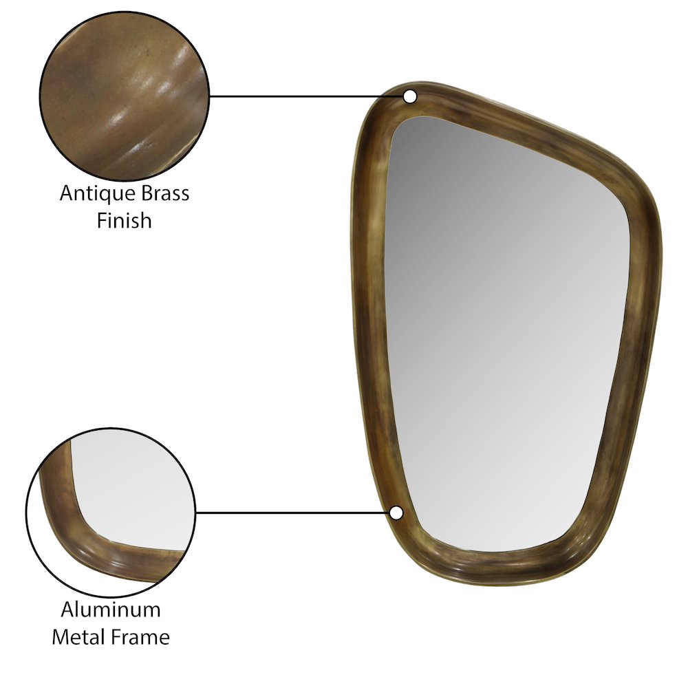 Auberge Brass Mirror