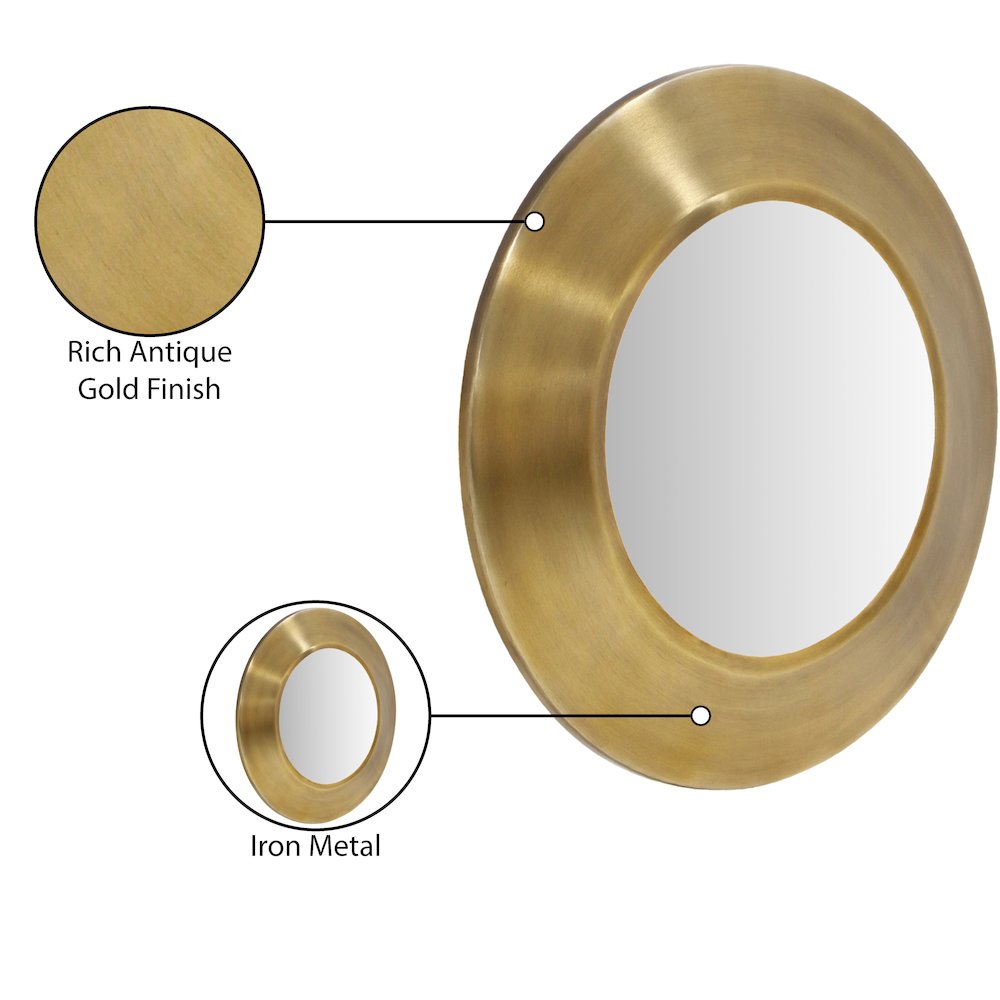Sphere Gold Iron Mirror