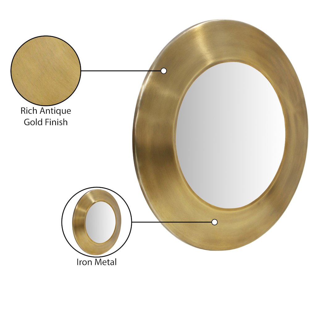 Sphere Gold Iron Mirror