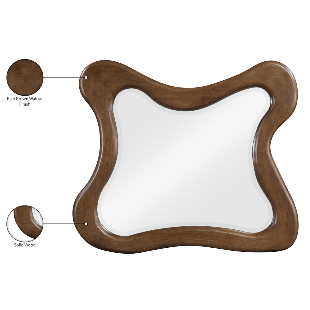 Verra Brown Solid Wood Mirror