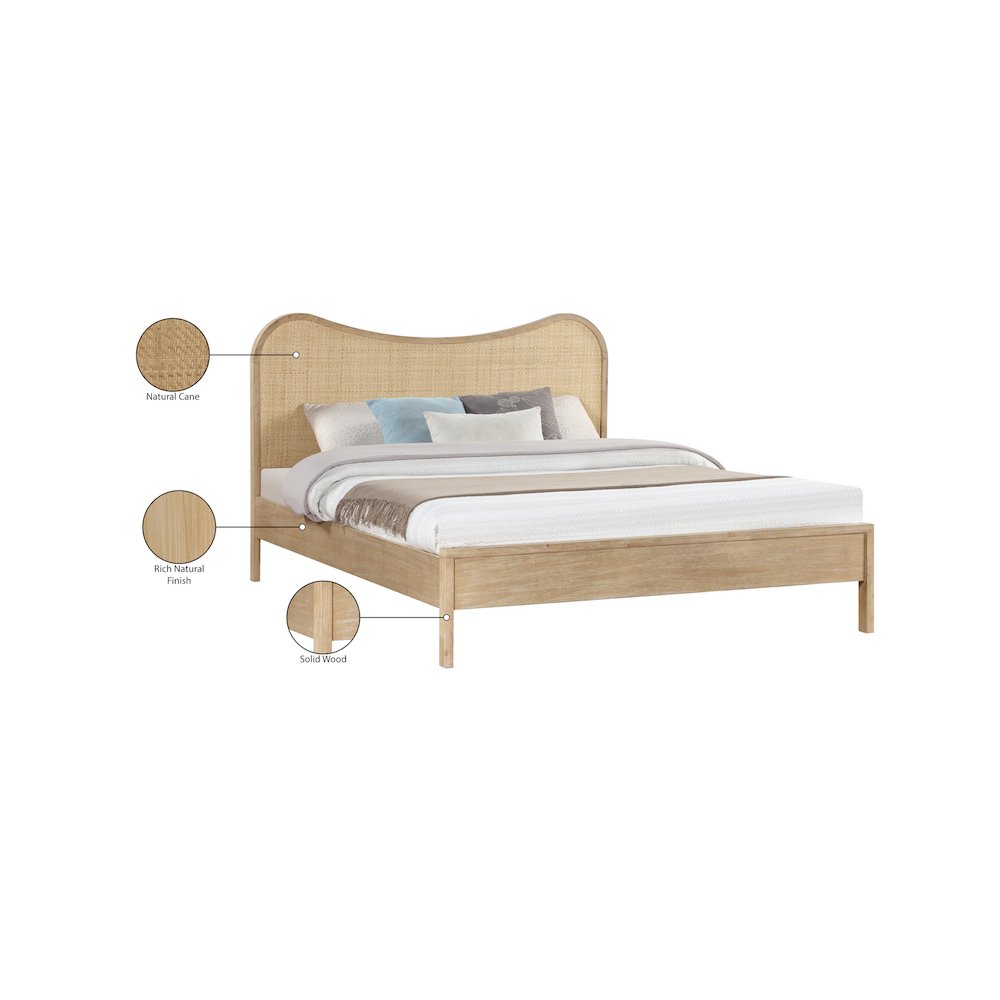 Windsor Natural Rubberwood King Bed