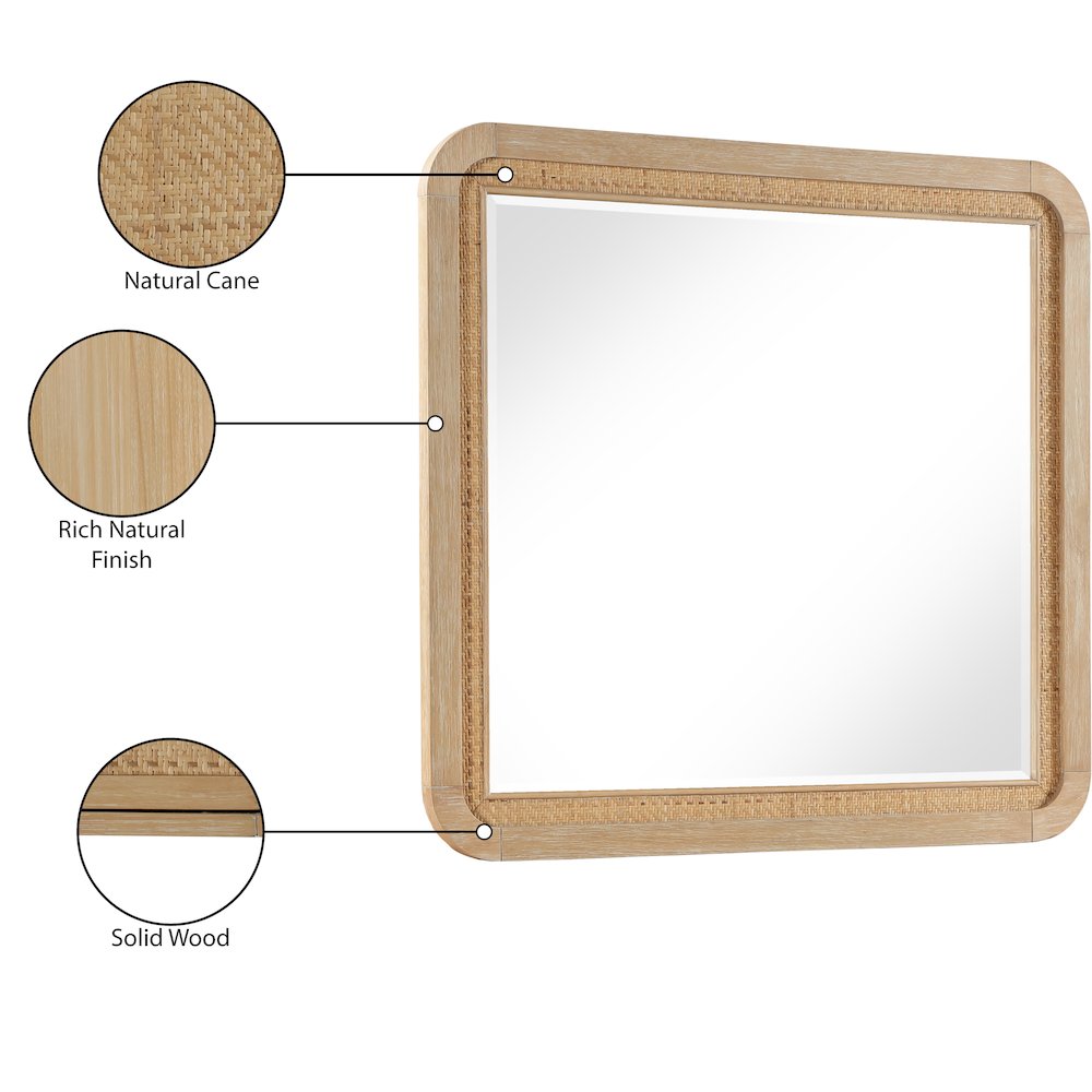 Windsor Natural Rubberwood Mirror