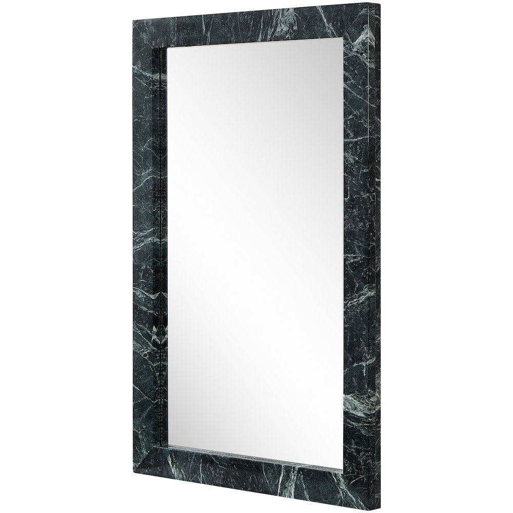 Pavia Green Genuine Marble Frame Mirror