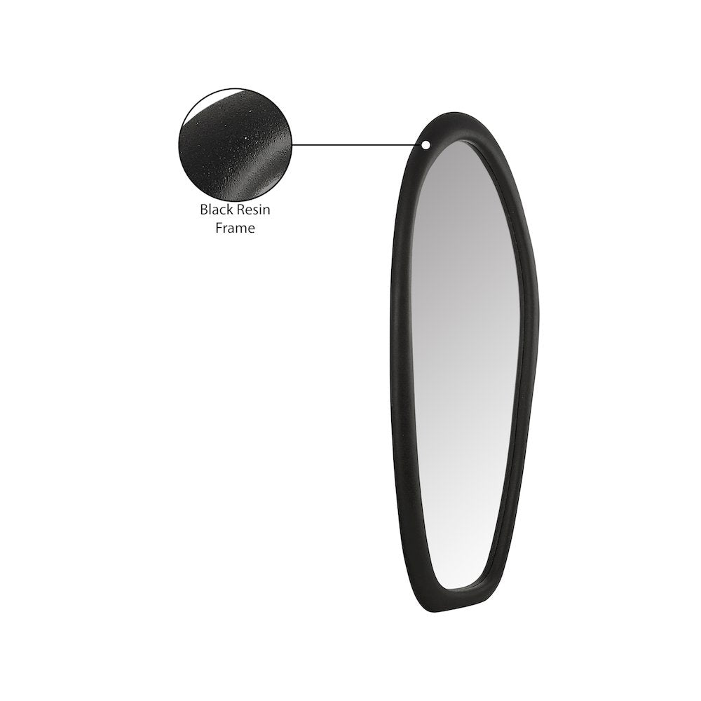 Holland Black Polyresin Mirror