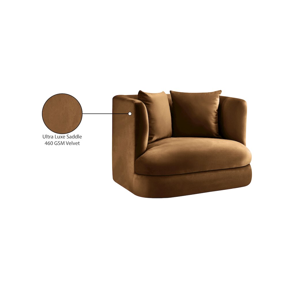 Alder Saddle Velvet Chair
