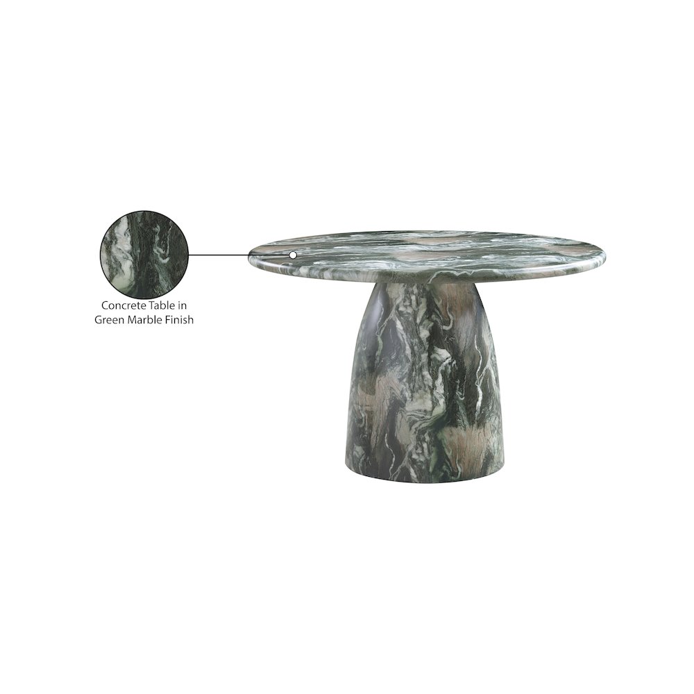 Cosenza Green 48.5" Marble Finish Concrete Dining Table