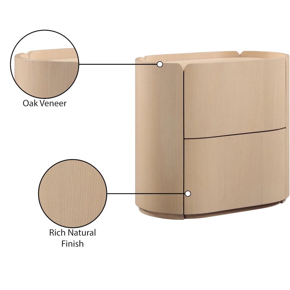 Everett Natural Night Stand
