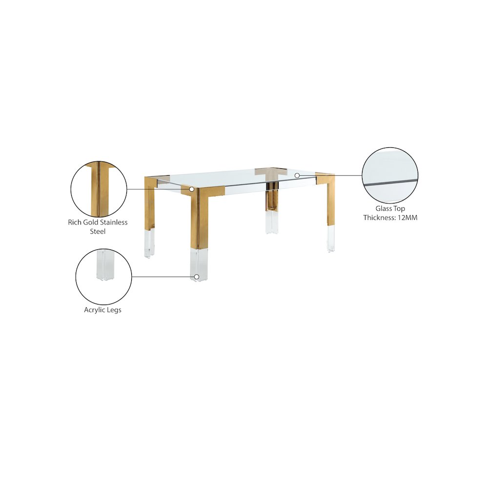 Casper Rich Gold Dining Table