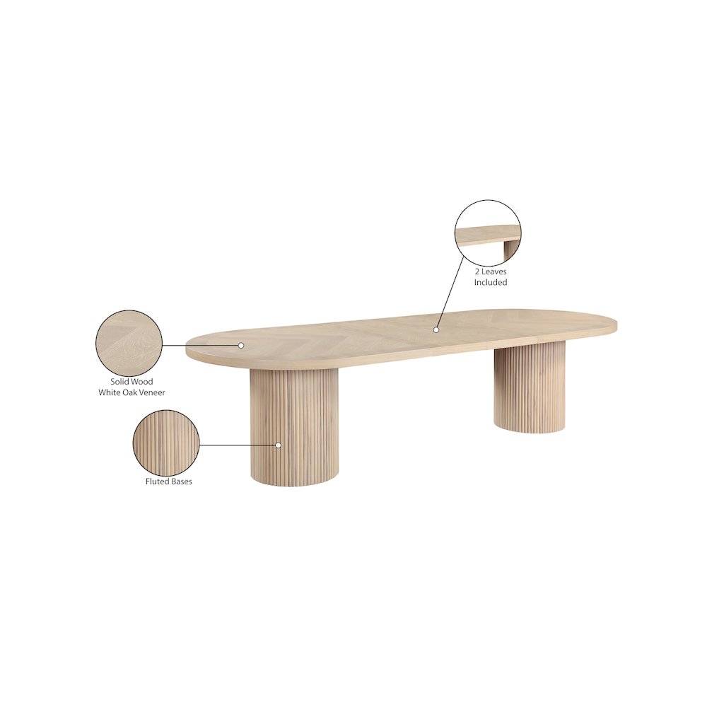 Belinda Natural Oak Veneer Dining Table