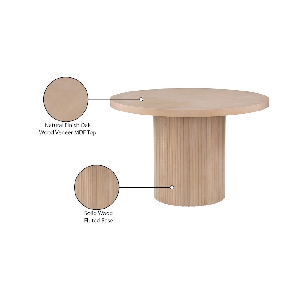 Belinda Natural Oak Veneer Dining Table