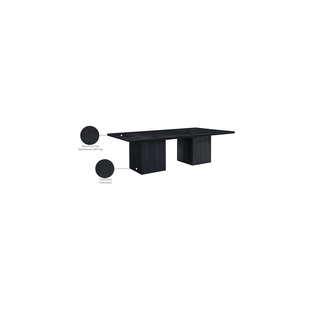 Belinda Black Modular Dining Table