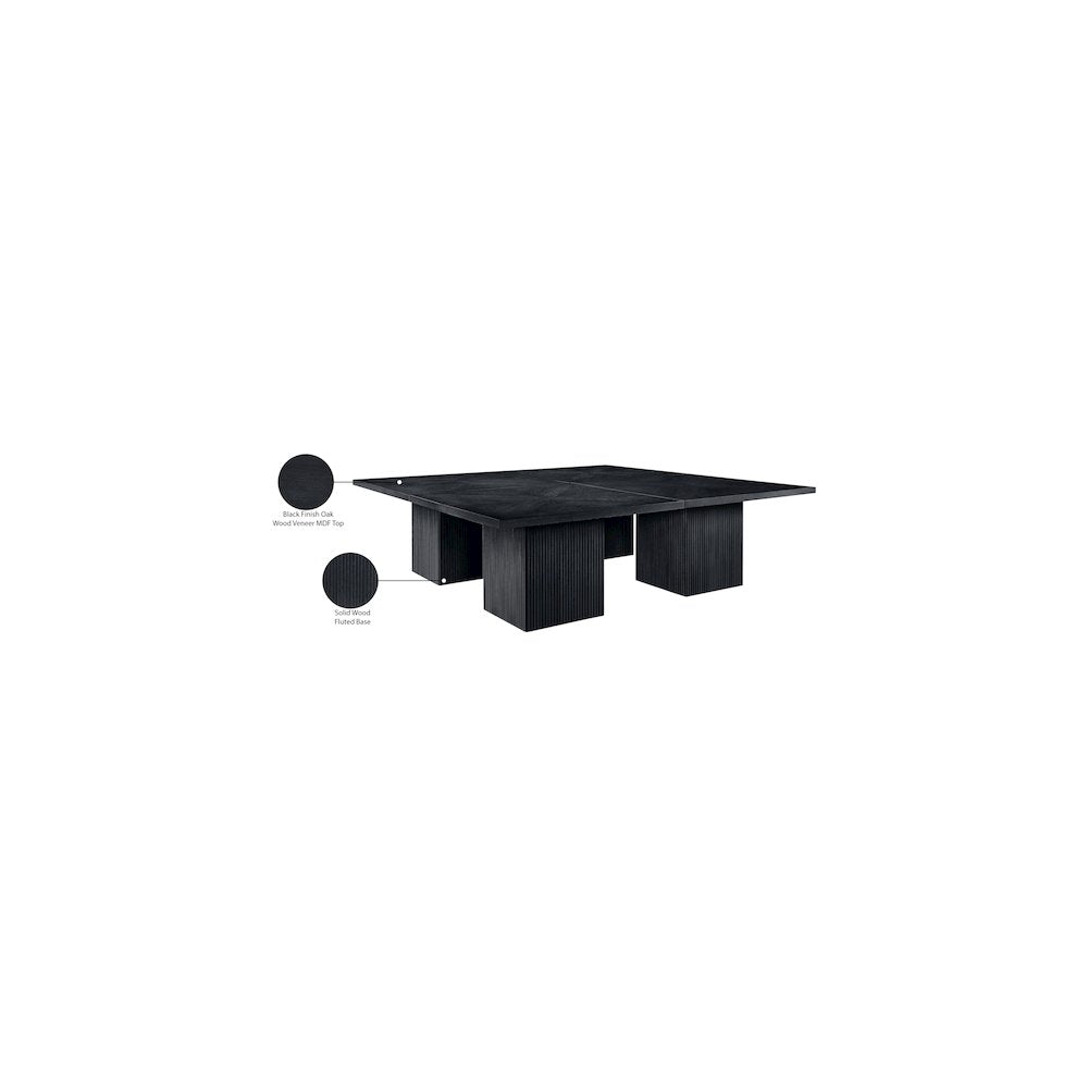 Belinda Black Modular Dining Table