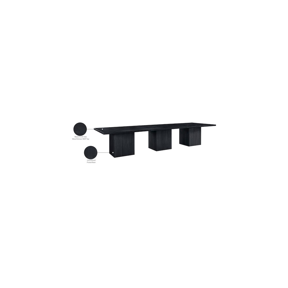 Belinda Black Modular Dining Table