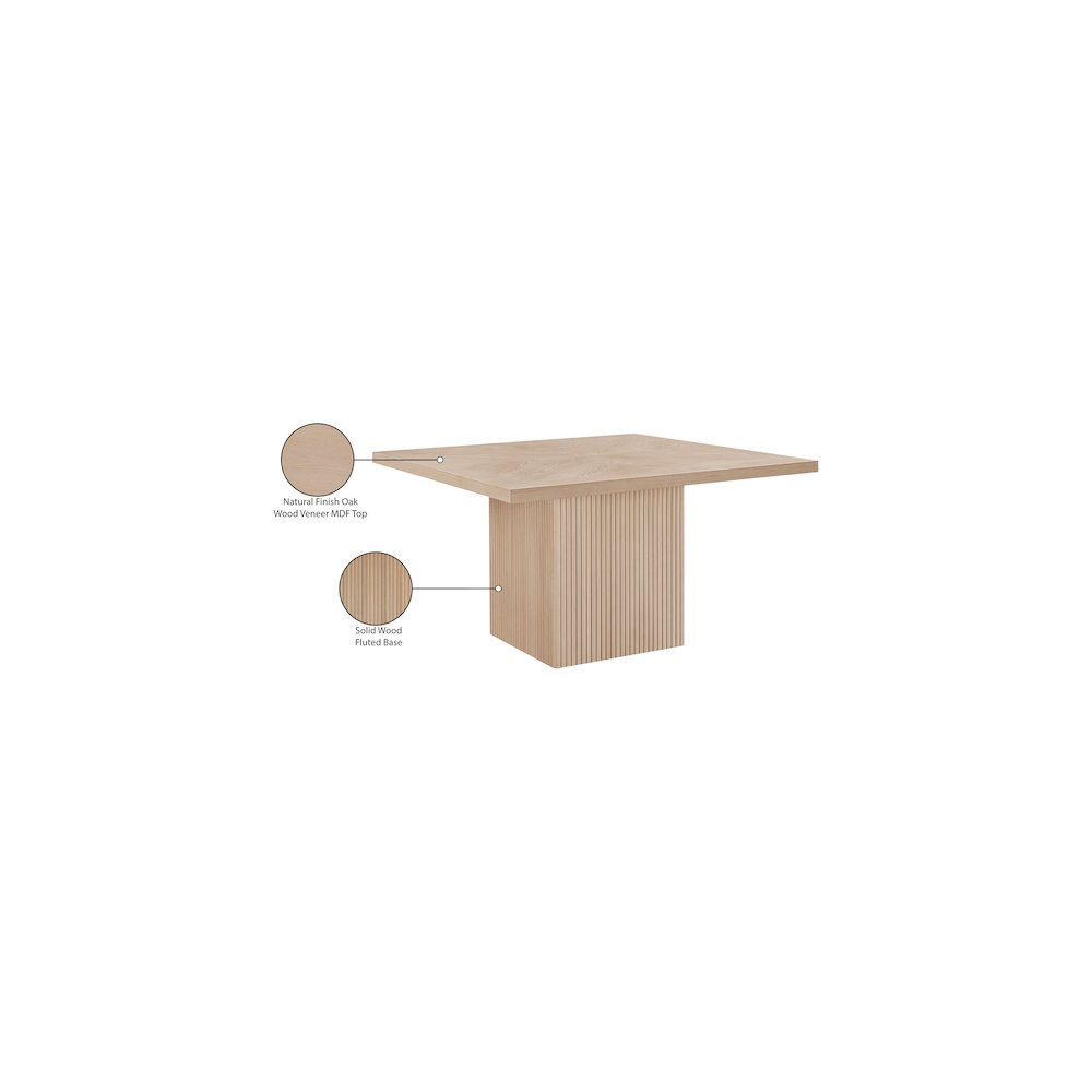 Belinda Natural Oak Veneer Dining Table