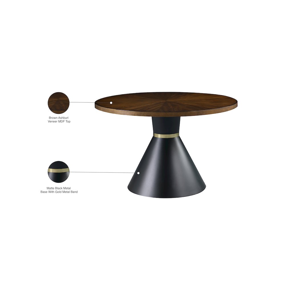 Sheridan Brown Wood Dining Table