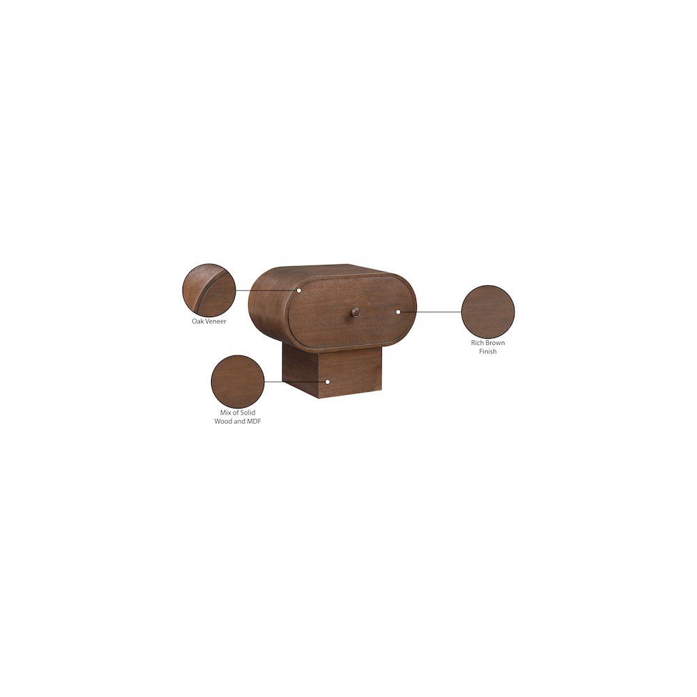 Harlow Brown Night Stand