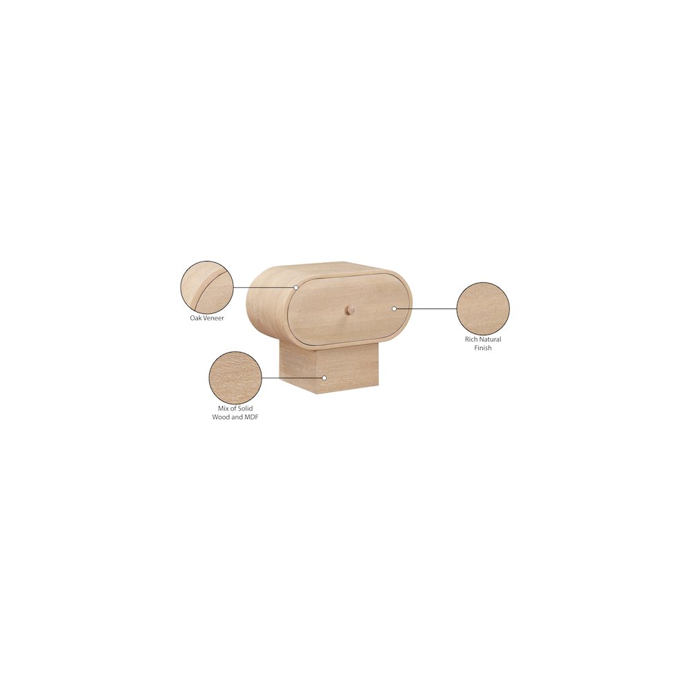 Harlow Natural Night Stand