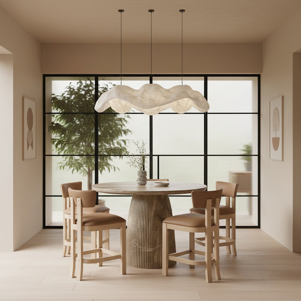 Venosa Beige Concrete Indoor/Outdoor Counter Height Table