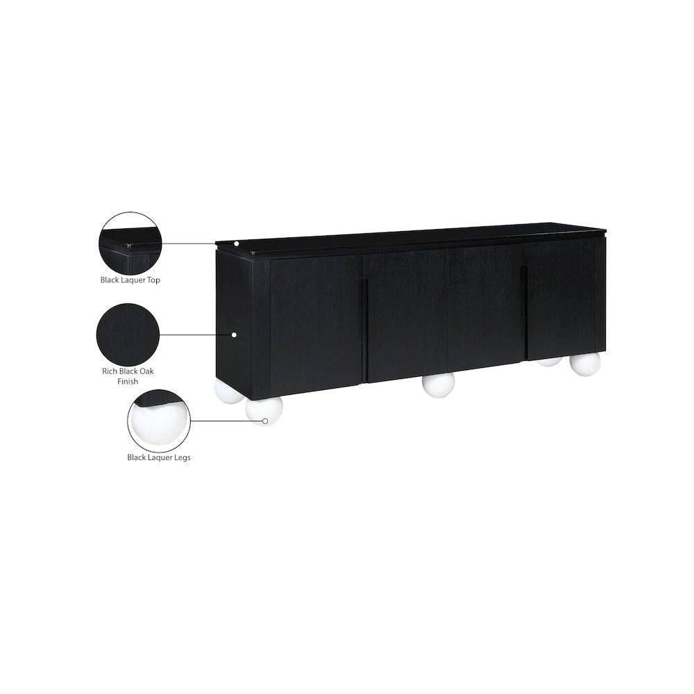 Cardiff Black Sideboard/Buffet