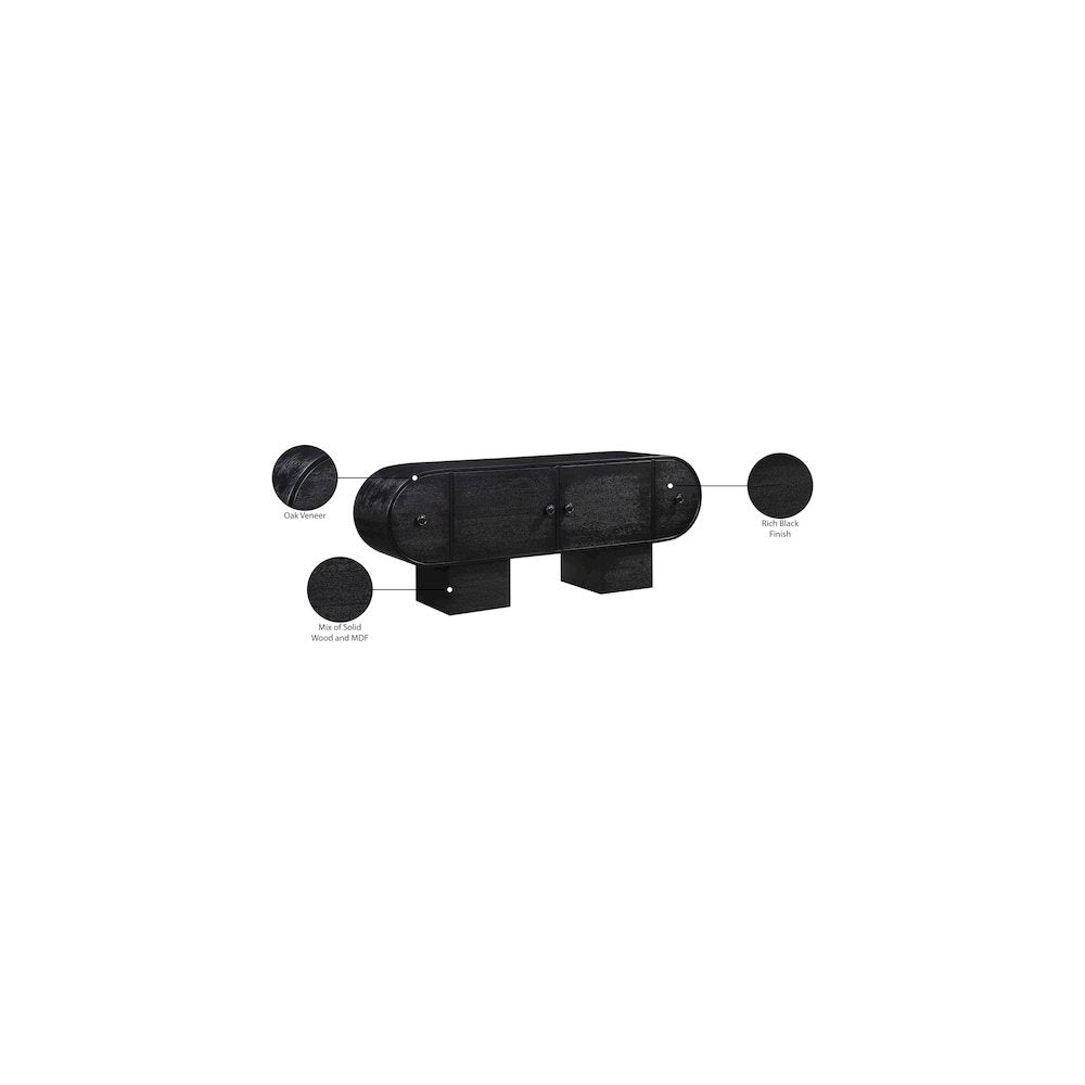 Harlow Black Sideboard/Buffet