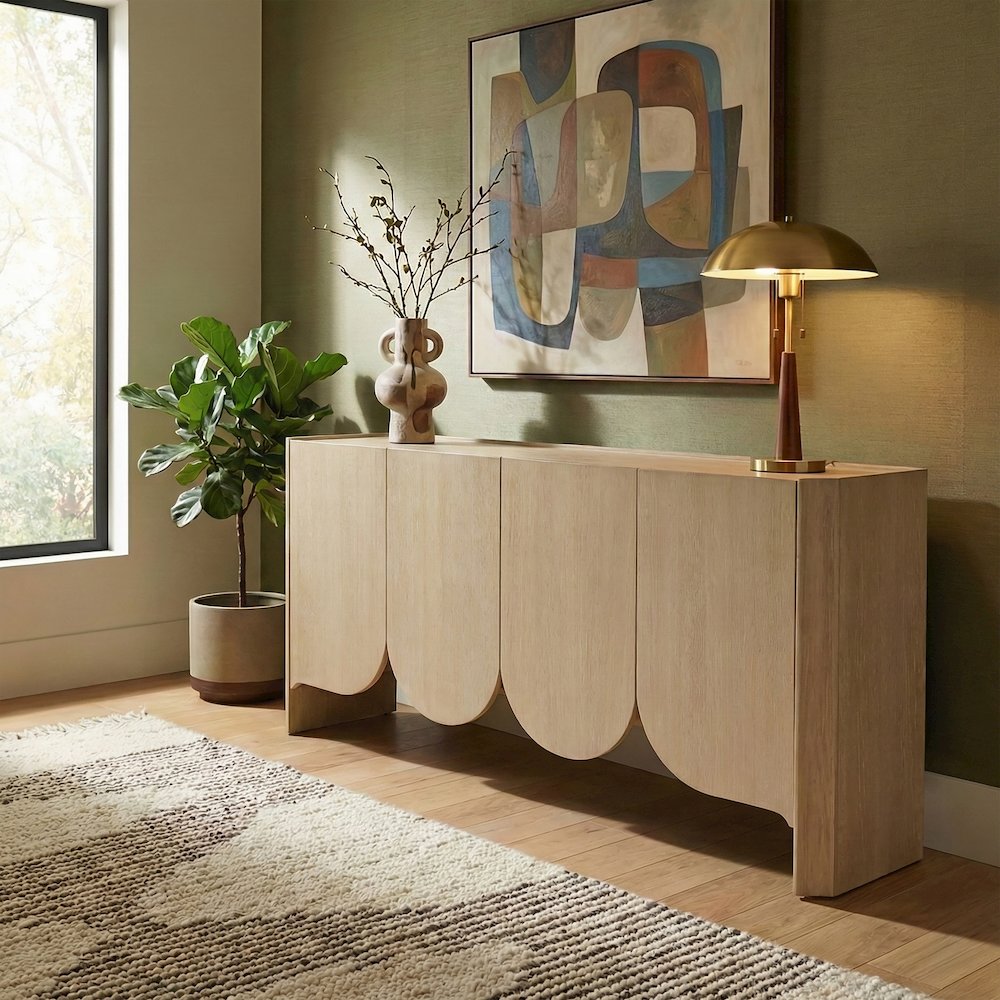 Ember Natural Solid Wood Sideboard/Buffet