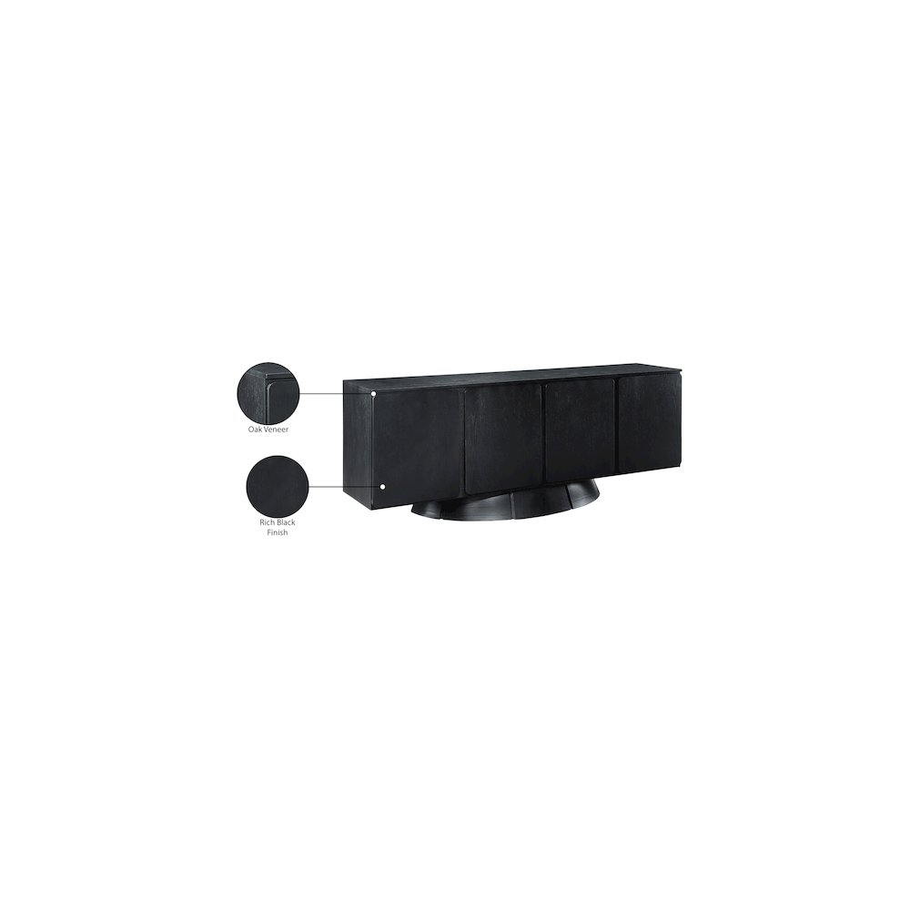 Bellona Black Sideboard/Buffet