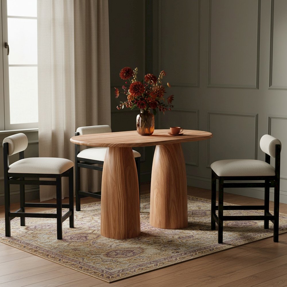 Cosenza Natural Concrete Indoor/Outdoor Bar Table (3 Boxes)